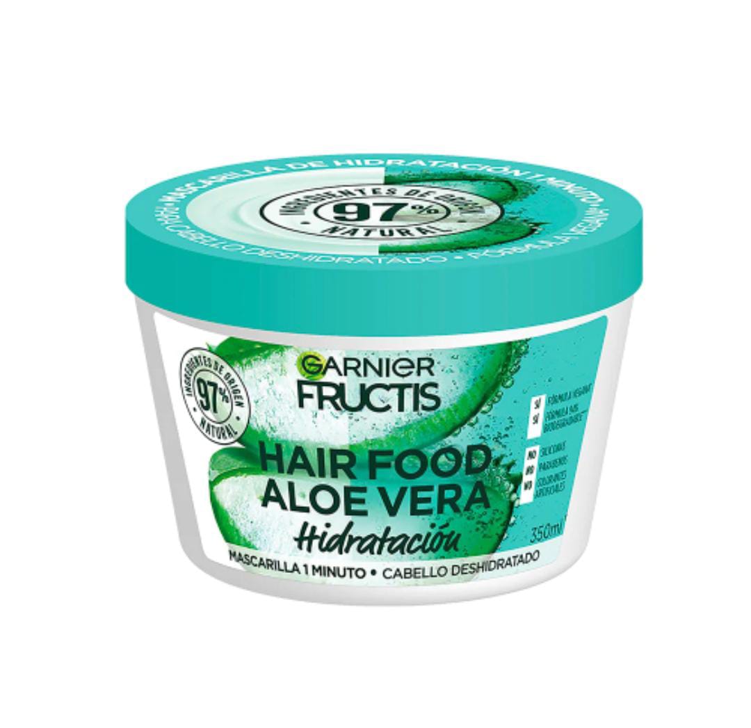 Garnier Fructis Mascarilla De Hidratacion Cabellos Deshidratado Aloe Vera X 350 Ml
