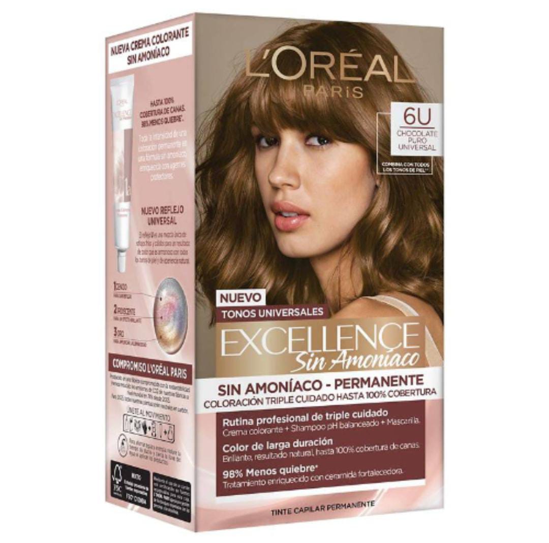 Excellence Nudes 6U Chocolate Puro Sin Amoniaco