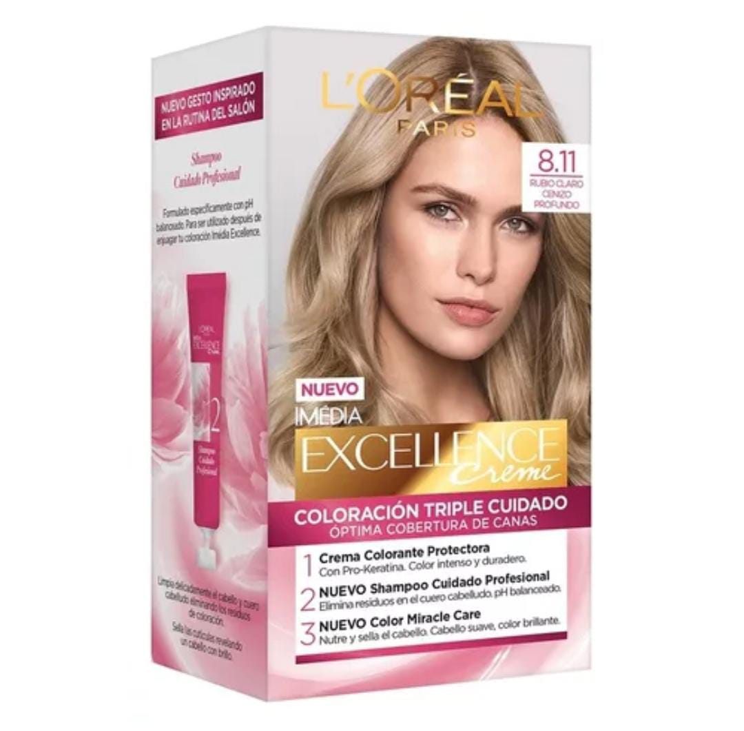 Excellence 8.11 Rubio Claro Ceniza Prof.