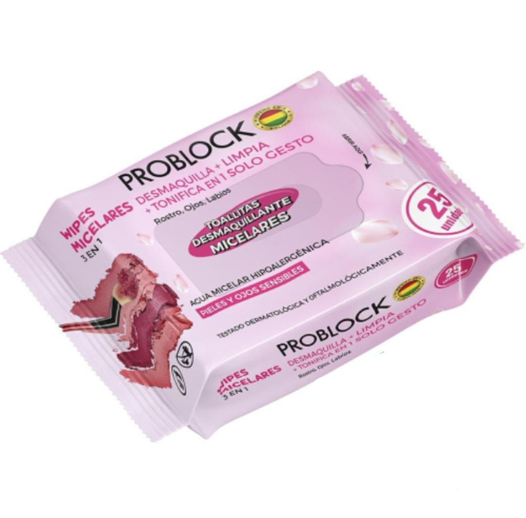 Problock Toalla Desmaquillante Micelares X 25 Unidades