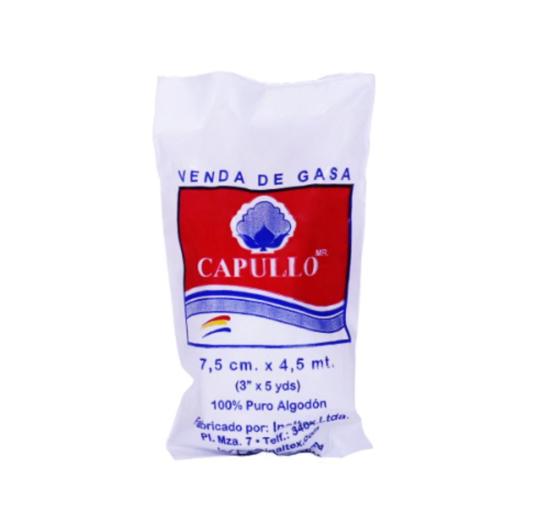 Capullo Venda De Gasa 7.5 Cm X 4.5 Mts