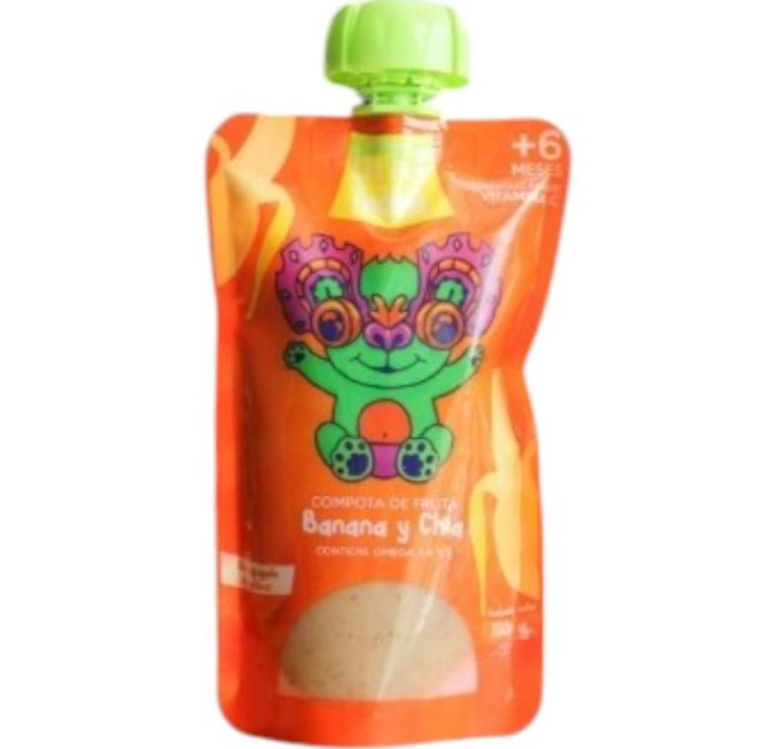 Little Mama Compota Banana Y Chia X 110 Gr
