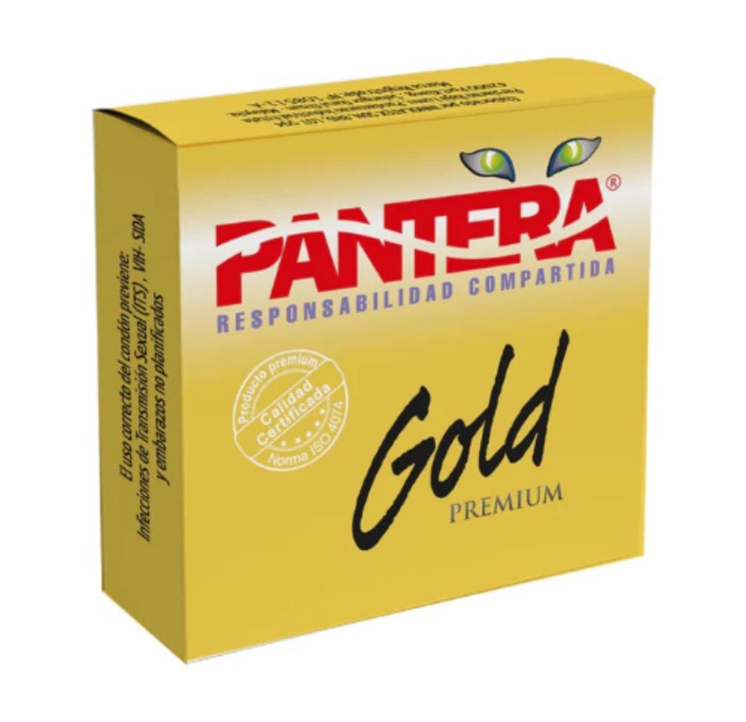 Pantera Preservativo Gold X 3 Unidades